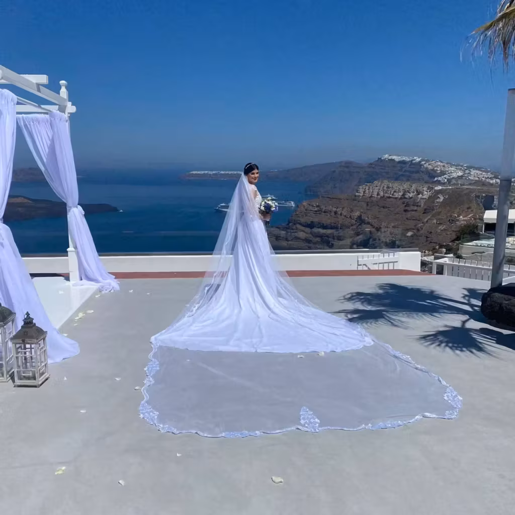 Um vestido de noiva para viagem