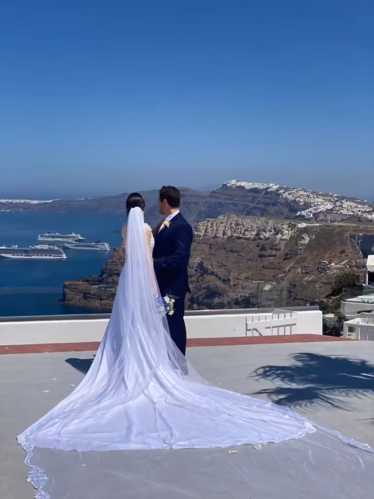 Um vestido de noiva para viagem